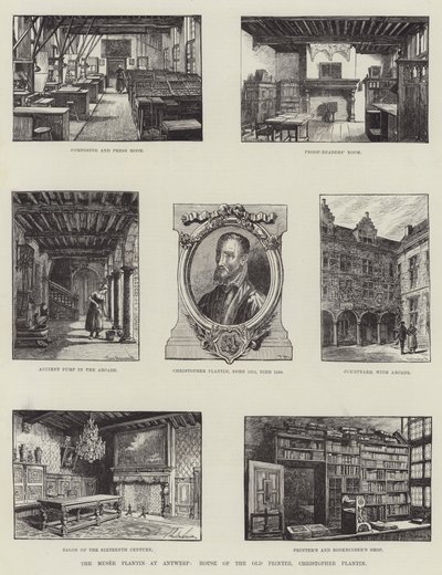 Das Musée Plantin in Antwerpen, Haus des alten Druckers Christopher Plantin von English School